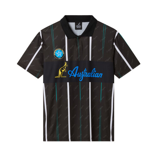 Australian Australian Soccer Jersey (Black/Green Overseas)