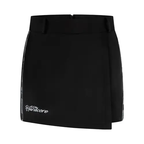 100% Hardcore 100% Hardcore Rokje met bies 'Essential' (Black)