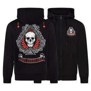 100% Hardcore 100% Hardcore Kapuzenpullover mit Reißverschluss 'Ace of Spades' 100% Hardcore 100% Hardcore Kapuzenpullover mit Reißverschluss 'Ace of Spades'