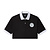 Australian Australian Dames Cropped Polo (Black/White) Australian Australian Dames Cropped Polo (Black/White)