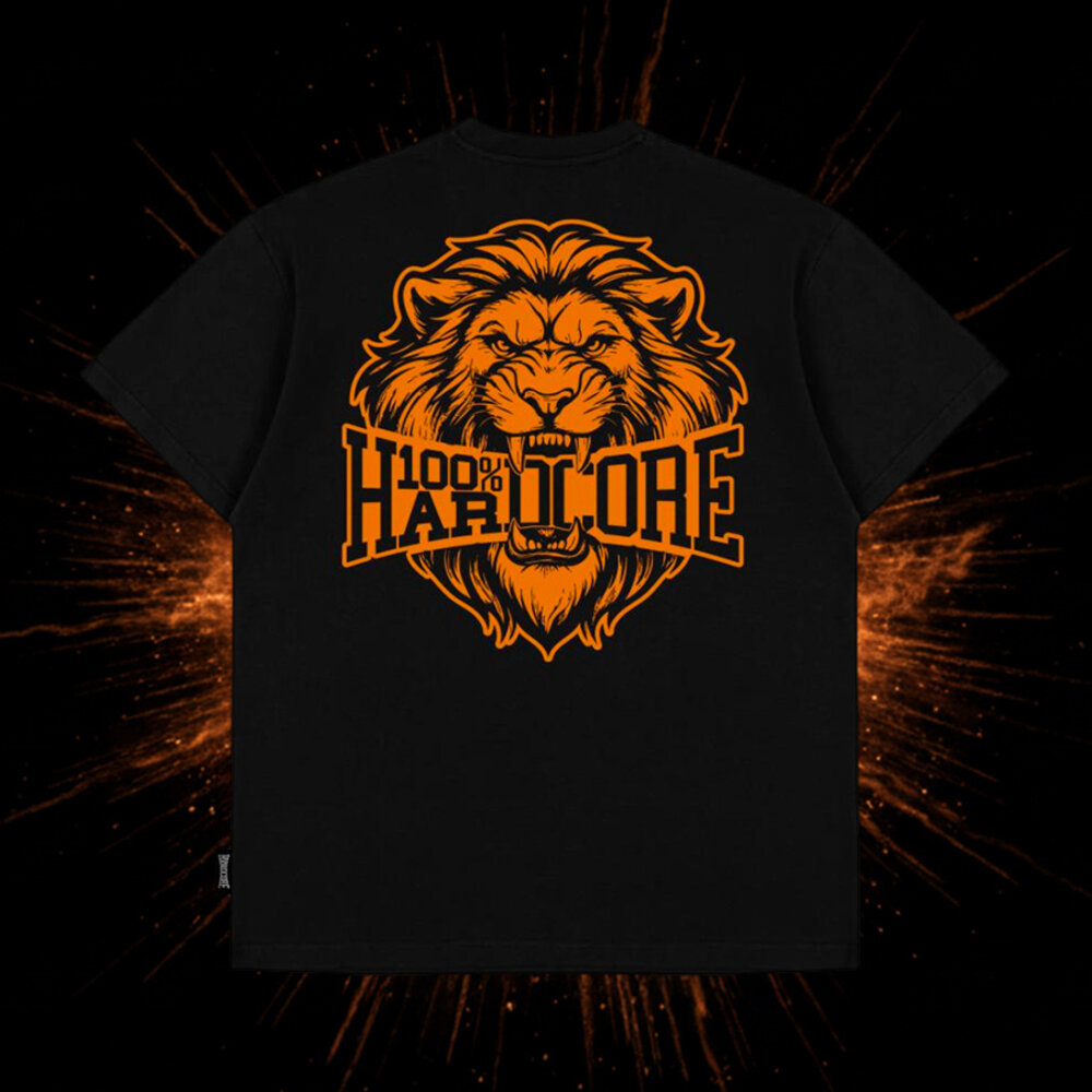 100% Hardcore 100% Hardcore Oversized T-shirt 'Crowned'
