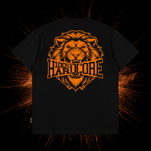 100% Hardcore 100% Hardcore Oversized T-shirt 'Crowned'