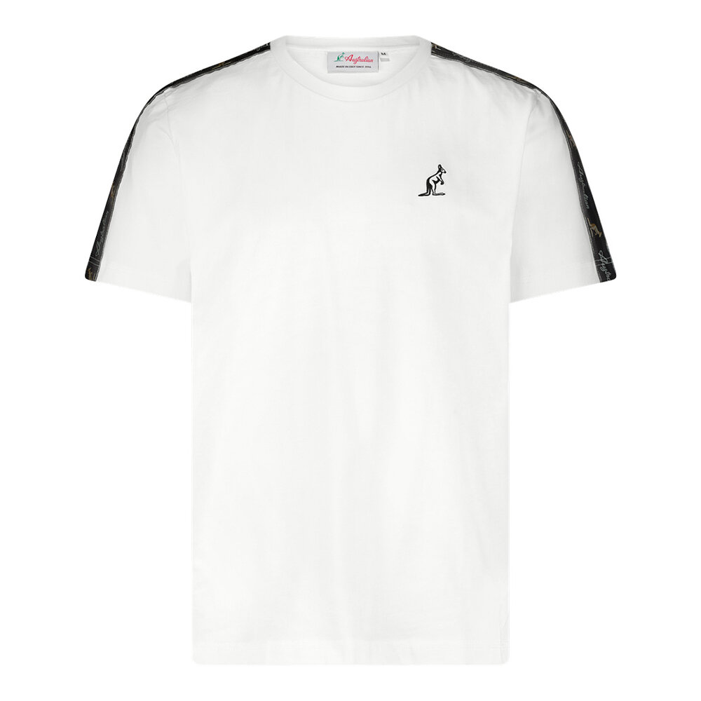 Australian Australian T-Shirt mit Schwarzem Band (Weiß/Schwarz)