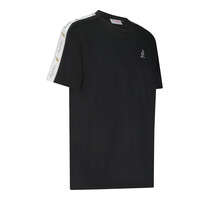 Australian T-shirt met Witte Bies (Zwart/Wit)