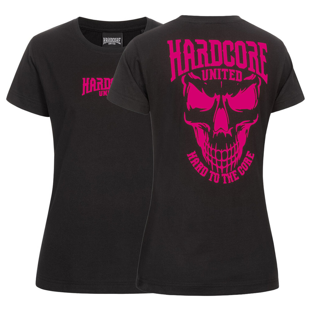 Hardcore United Hardcore United Dames T-shirt 'Girly Skull'