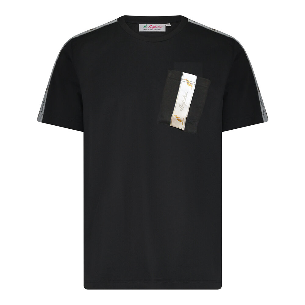 Australian Australian T-shirt Pocket (Black/White)