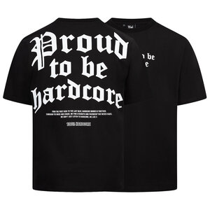 100% Hardcore 100% Hardcore Oversized T-shirt 'Proud to be Hardcore' (Black)