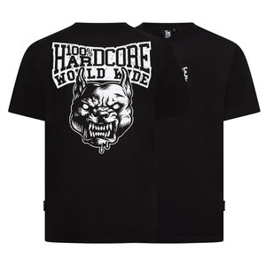 100% Hardcore 100% Hardcore T-shirt 'Worldwide' Black/White