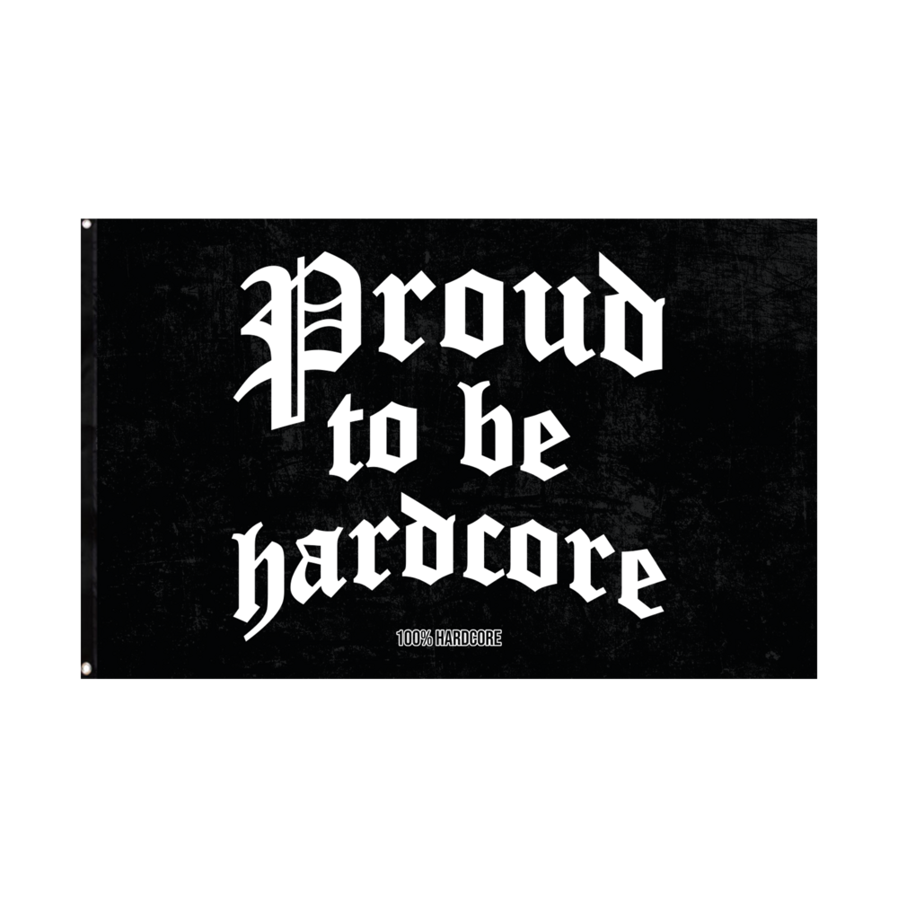 100% Hardcore 100% Hardcore Vlag 'Proud to be Hardcore'