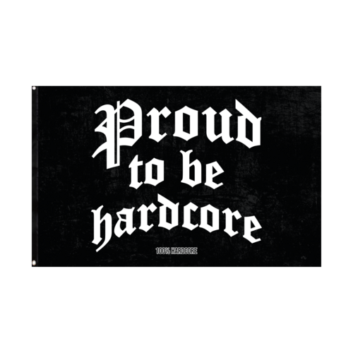100% Hardcore 100% Hardcore Vlag 'Proud to be Hardcore'