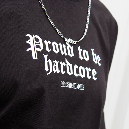 100% Hardcore 100% Hardcore Oversized T-shirt 'Proud to be Hardcore' (Black)