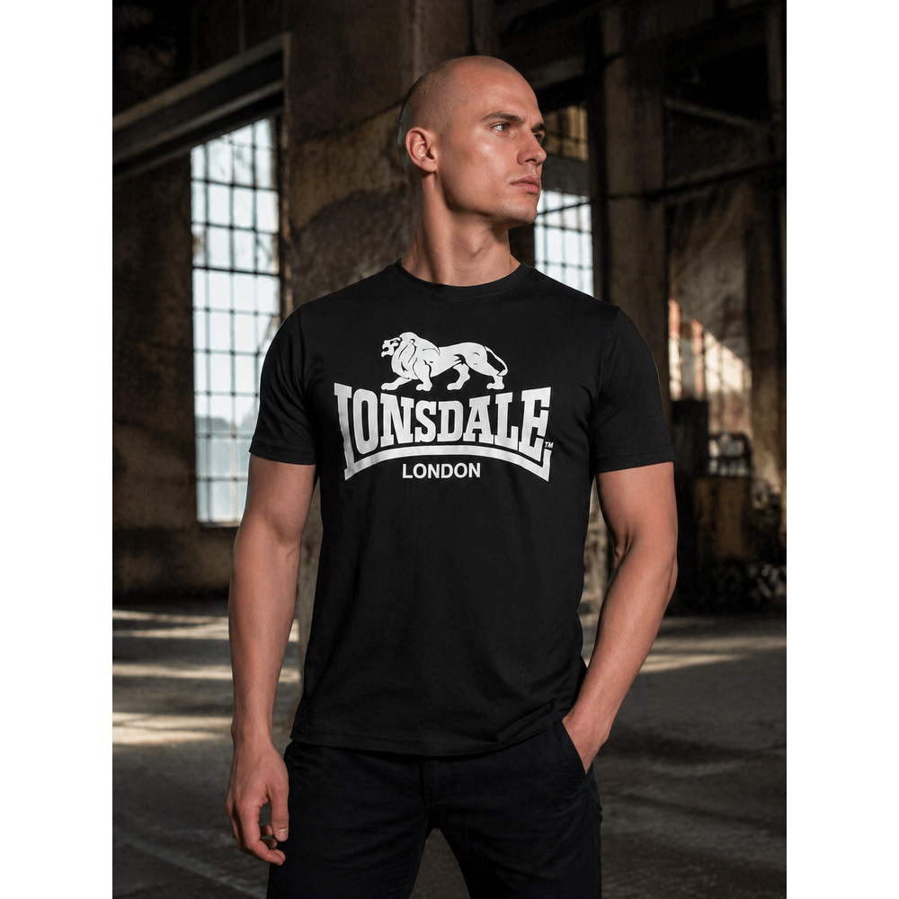 Lonsdale Lonsdale T-Shirt 'Logo' (Black) Lonsdale Lonsdale T-Shirt 'Logo' (Black)