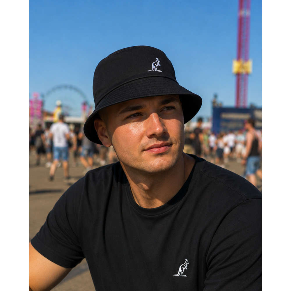 Australian Australian Bucket Hat (Black)