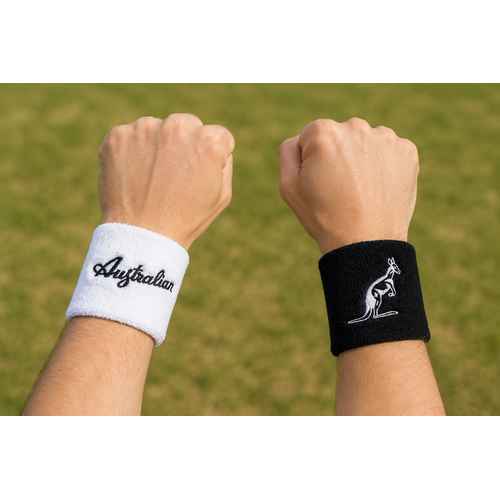Australian Australian Baumwolle Schweißband (2-Pack) Australian Australian Baumwolle Schweißband (2-Pack)