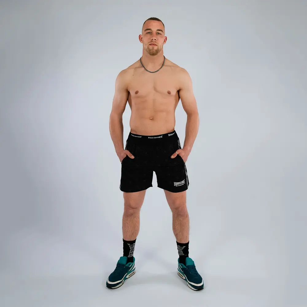 100% Hardcore 100% Hardcore Swimshorts "Essential" Taped (Black) 100% Hardcore 100% Hardcore Swimshorts "Essential" Taped (Black)