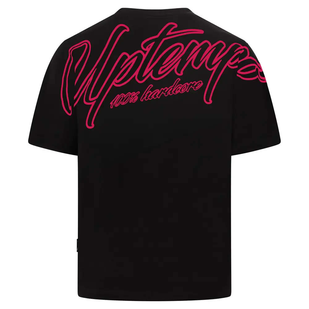 Uptempo Uptempo Oversized T-shirt 'Signature' (Black/Pink)