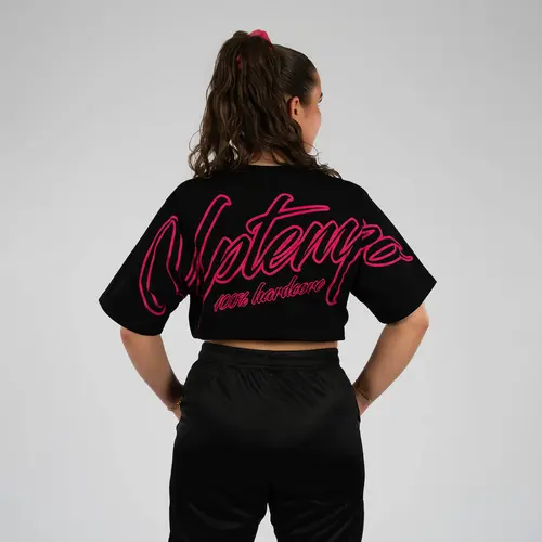 Uptempo Uptempo Oversized T-shirt 'Signature' (Black/Pink)