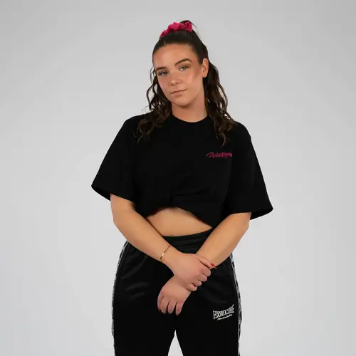 Uptempo Uptempo Oversized T-shirt 'Signature' (Black/Pink)