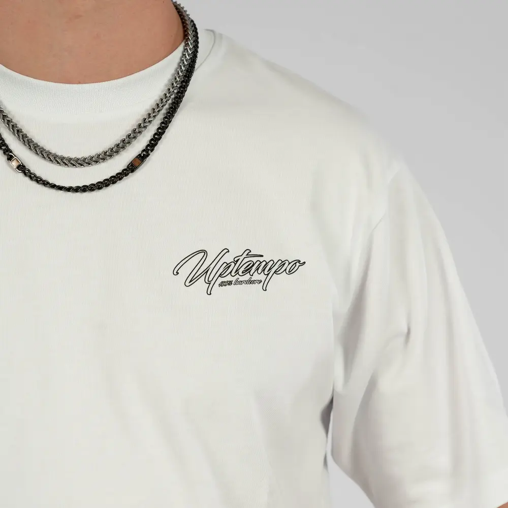 Uptempo Uptempo Oversized T-shirt 'Signature' (White) Uptempo Uptempo Oversized T-shirt 'Signature' (White)