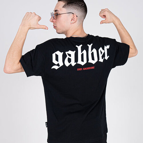 100% Hardcore 100% Hardcore T-Shirt 'Gabber' Big Logo (Black) 100% Hardcore 100% Hardcore T-Shirt 'Gabber' Big Logo (Black)
