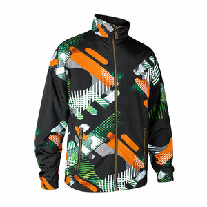 Australian Australian Dubbelzijdig Storia Jacket Zwart/Oranje/Groen Australian Australian Dubbelzijdig Storia Jacket Zwart/Oranje/Groen