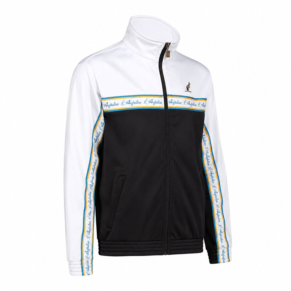 Australian Australian Duo Jacket met cyan bies 3.0 (White) - Verbeterde pasvorm Australian Australian Duo Jacket met cyan bies 3.0 (White) - Verbeterde pasvorm