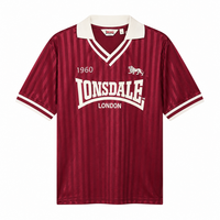 Lonsdale Fußballtrikot 'Footdee' (Oxblood Red)