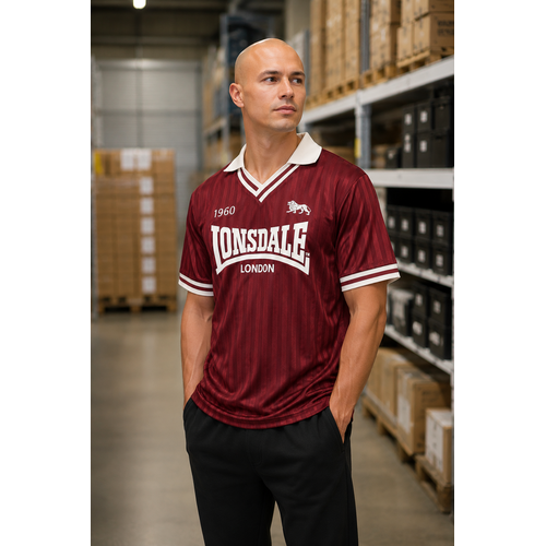 Lonsdale Lonsdale Soccer Jersey 'Footdee' (Oxblood Red)