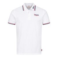Lonsdale Slim Fit Polo 'Lion' (White/Dark Red/Navy)