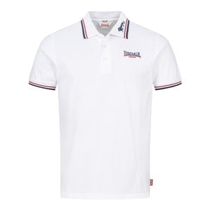 Lonsdale Lonsdale Slim Fit Polo 'Lion' Wit/Rood/Navy