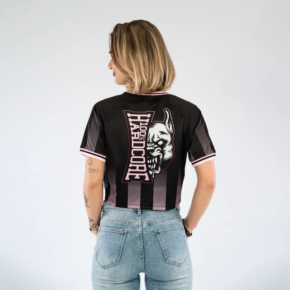 100% Hardcore 100% Hardcore Cropped Voetbalshirt (Black/Pink) 100% Hardcore 100% Hardcore Cropped Voetbalshirt (Black/Pink)