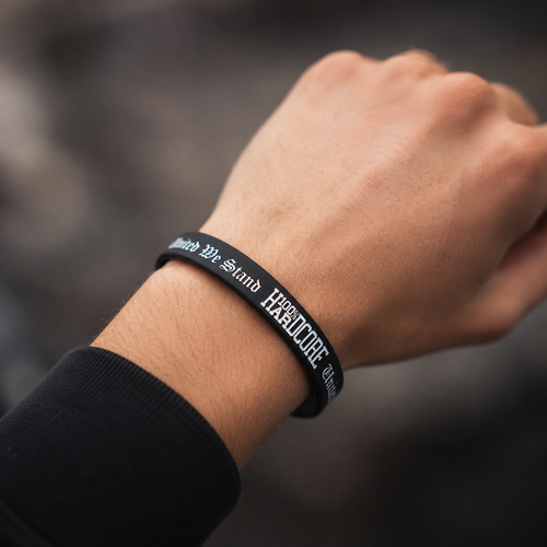 100% Hardcore 100% Hardcore Wristband 'United We Stand'