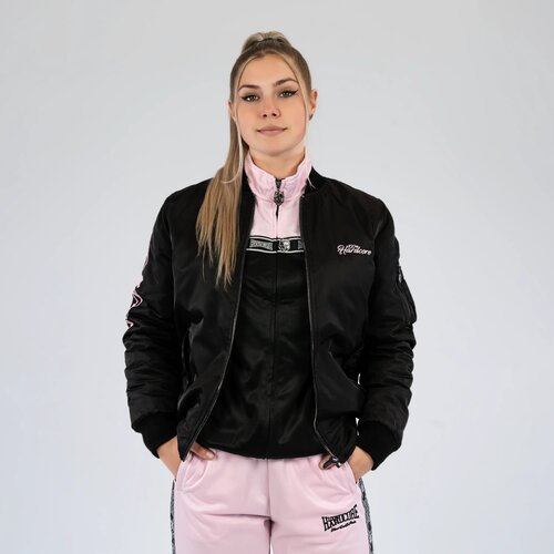 100% Hardcore 100% Hardcore Dames Bomber Jacket 'Branded Rage' (Black/Pink) 100% Hardcore 100% Hardcore Dames Bomber Jacket 'Branded Rage' (Black/Pink)