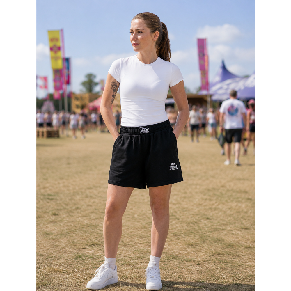 Lonsdale Lonsdale Dames Shorts'Bellshill' Zwart
