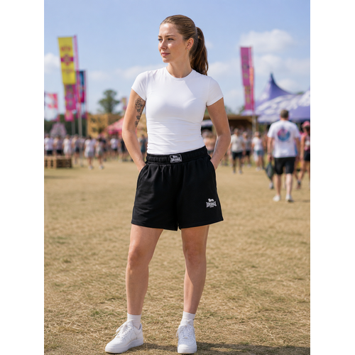 Lonsdale Lonsdale Dames Shorts'Bellshill' Zwart
