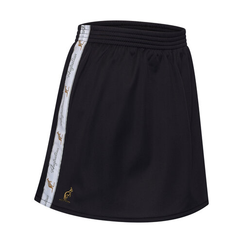 Australian Australian Acetate Pocket Skirt with Inner Shorts (Black/White)