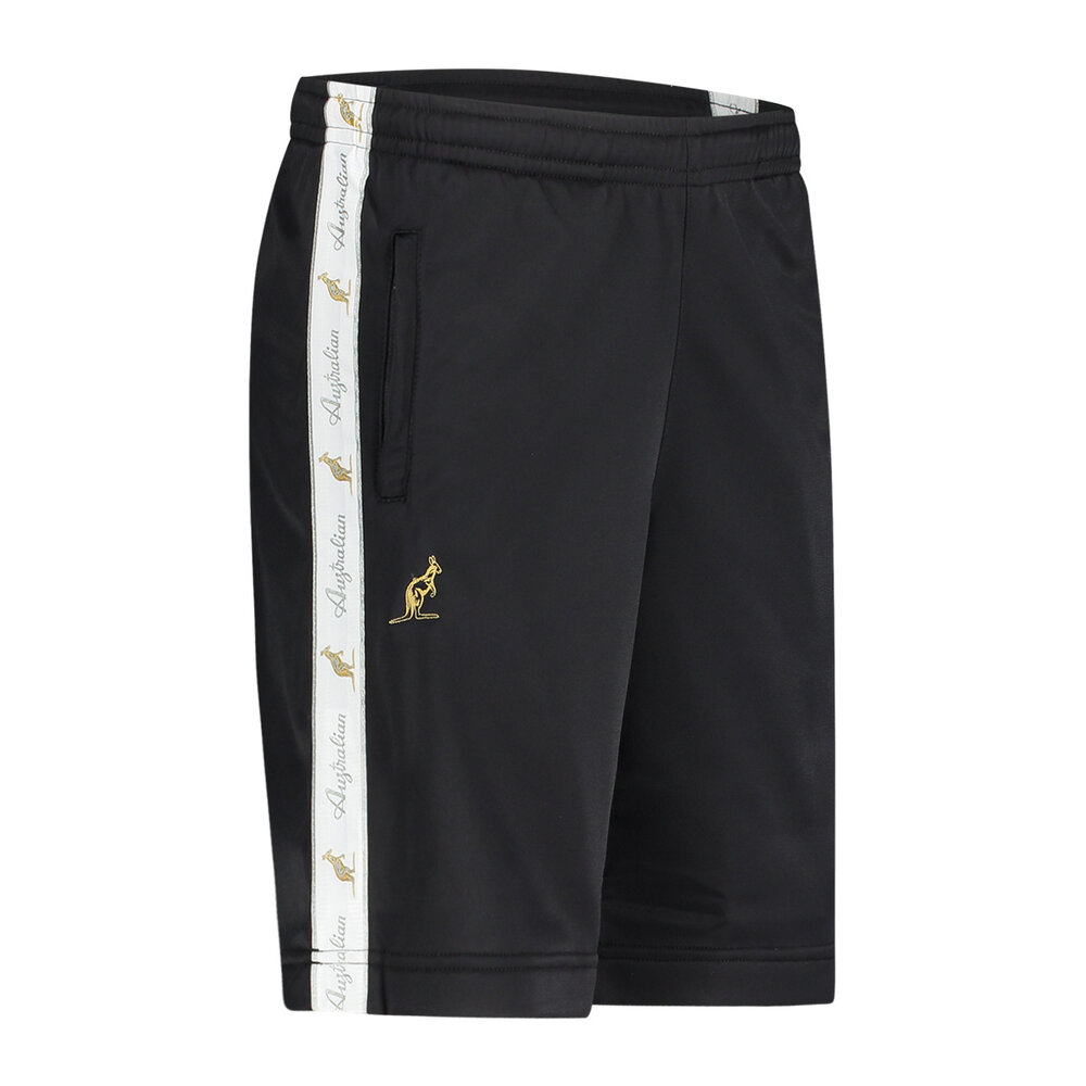Australian Australian Bermuda Shorts with White Tape (Black) Australian Australian Bermuda Shorts with White Tape (Black)