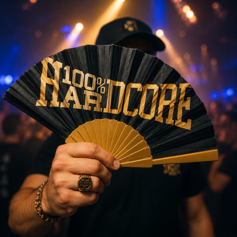 100% Hardcore 100% Hardcore Fächer 'Essential' (Gold) 100% Hardcore 100% Hardcore Fächer 'Essential' (Gold)
