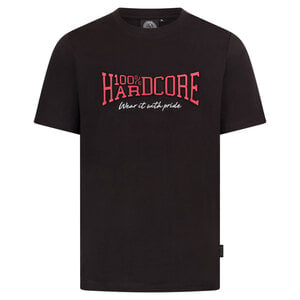 100% Hardcore 100% Hardcore Embossed T-shirt 'Essential' (Black/Red) 100% Hardcore 100% Hardcore Embossed T-shirt 'Essential' (Black/Red)