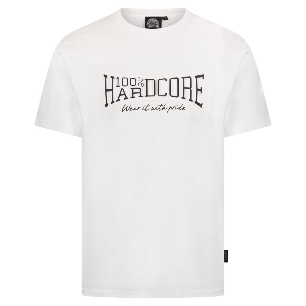 100% Hardcore 100% Hardcore Reliëfdruk T-shirt 'Essential' (White/Black) 100% Hardcore 100% Hardcore Reliëfdruk T-shirt 'Essential' (White/Black)