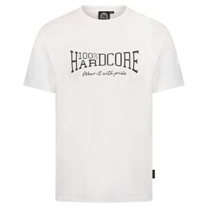 100% Hardcore 100% Hardcore Embossed T-shirt 'Essential' (White/Black) 100% Hardcore 100% Hardcore Embossed T-shirt 'Essential' (White/Black)