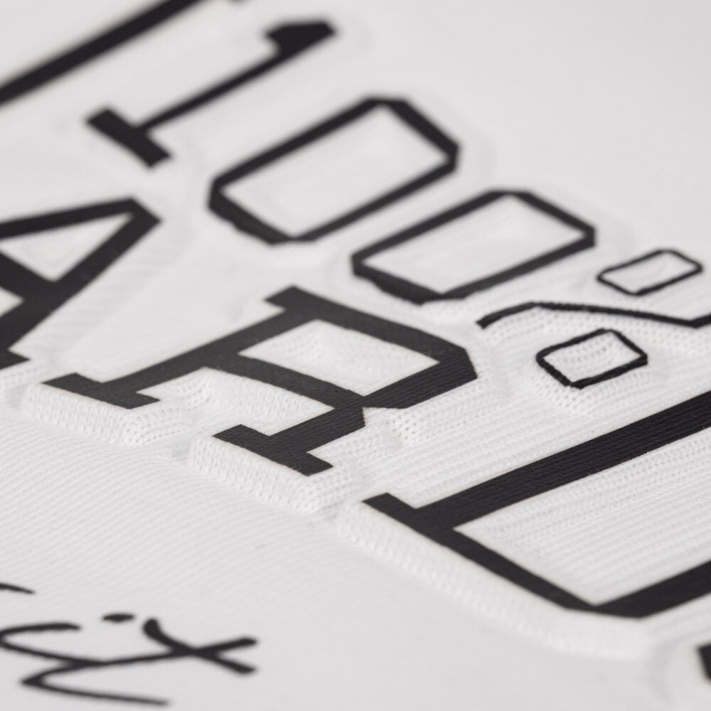 100% Hardcore 100% Hardcore Reliëfdruk T-shirt 'Essential' (White/Black) 100% Hardcore 100% Hardcore Reliëfdruk T-shirt 'Essential' (White/Black)