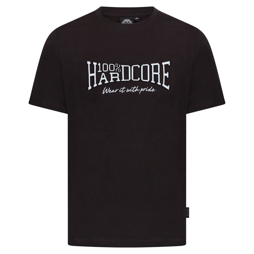 100% Hardcore 100% Hardcore Reliëfdruk T-shirt 'Essential' (Black/White) 100% Hardcore 100% Hardcore Reliëfdruk T-shirt 'Essential' (Black/White)