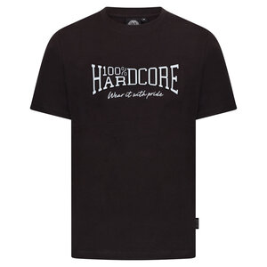 100% Hardcore 100% Hardcore Reliëfdruk T-shirt 'Essential' (Black/White) 100% Hardcore 100% Hardcore Reliëfdruk T-shirt 'Essential' (Black/White)