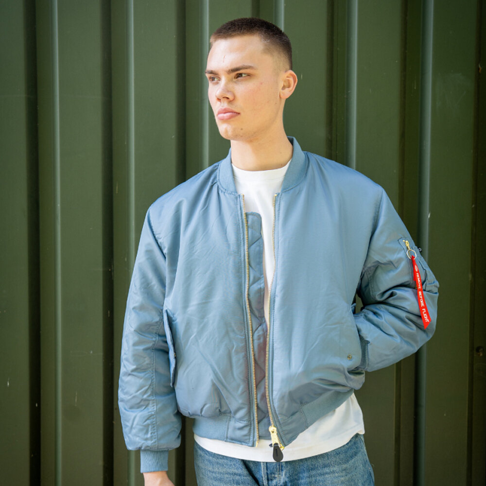 Fostex Garments Fostex Garments MA-1 Bomberjacke (Vintage Denim) Fostex Garments Fostex Garments MA-1 Bomberjacke (Vintage Denim)