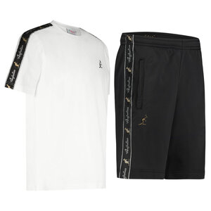 Australian Australian T-shirt en Shorts Set (White/Black)