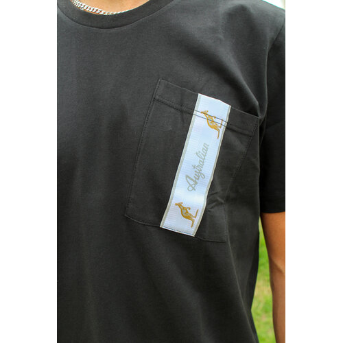 Australian Australian T-shirt Pocket (Black/White) Australian Australian T-shirt Pocket (Black/White)