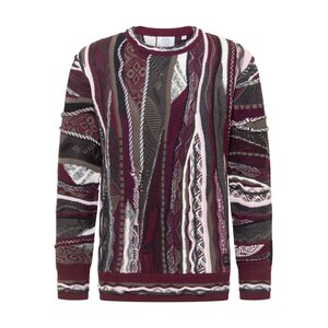 Carlo Colucci Carlo Colucci Knit Sweater (Burgundy Red/Black) Carlo Colucci Carlo Colucci Knit Sweater (Burgundy Red/Black)