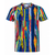 Carlo Colucci Carlo Colucci Knit Print T-Shirt (Blau/Gelb/Rot) C3411-101 Carlo Colucci Carlo Colucci Knit Print T-Shirt (Blau/Gelb/Rot) C3411-101