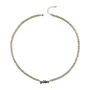 100% Hardcore 100% Hardcore Ketting 'Gabber' (65cm) Goudkleurig